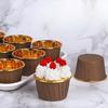 50Pcs Eco-Friendly Cake Liner Tray Muffin Cases Baking Cup Cupcake Wrappers - Disposable Paper Cups for Baking and Party Decor