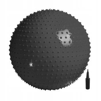 Aufblasbarer Gymnastikball 65 cm - schwarz