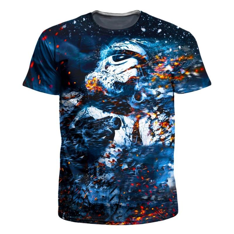 

Summer Fashion Abstract Color Graphic T Shirts For Men Casual 3D Print Tee Hip Hop Harajuku Personality S