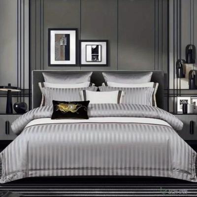 Luxury Striped Duvet Cover Set - 2/3 Piece  Bedding  All-Season Comfort Includes Duvet Cover And Pillowcases (No Insert)