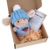 Soft Plush Easters Bunnies Decorative Box Soft Animal Plush Rabbit Key Rings For Memorable Gift Giving