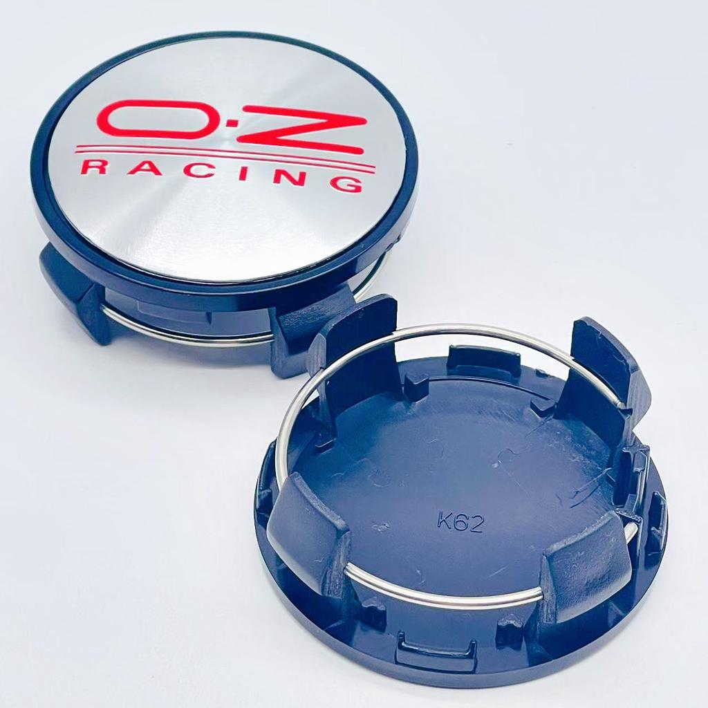 AAZD1 4pcs 3D 62mm Car emblem Wheel hub Center Cap For 56mm OZ Badge covers sticker Decals Styling accessories