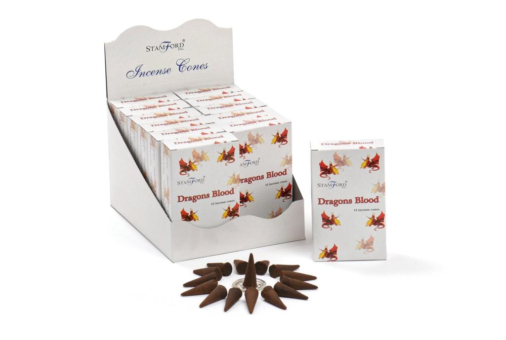Incense Cones Dragons Blood 15 Pack Stamford