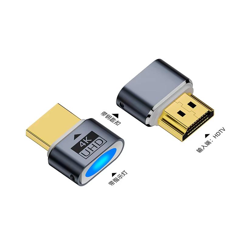 4K HDR Virtual Monitor EDID Emulator HDMI-compatible Dummy Plug Headless Ghost Display Adapter Supports up to 4k@60Hz 1080@120Hz