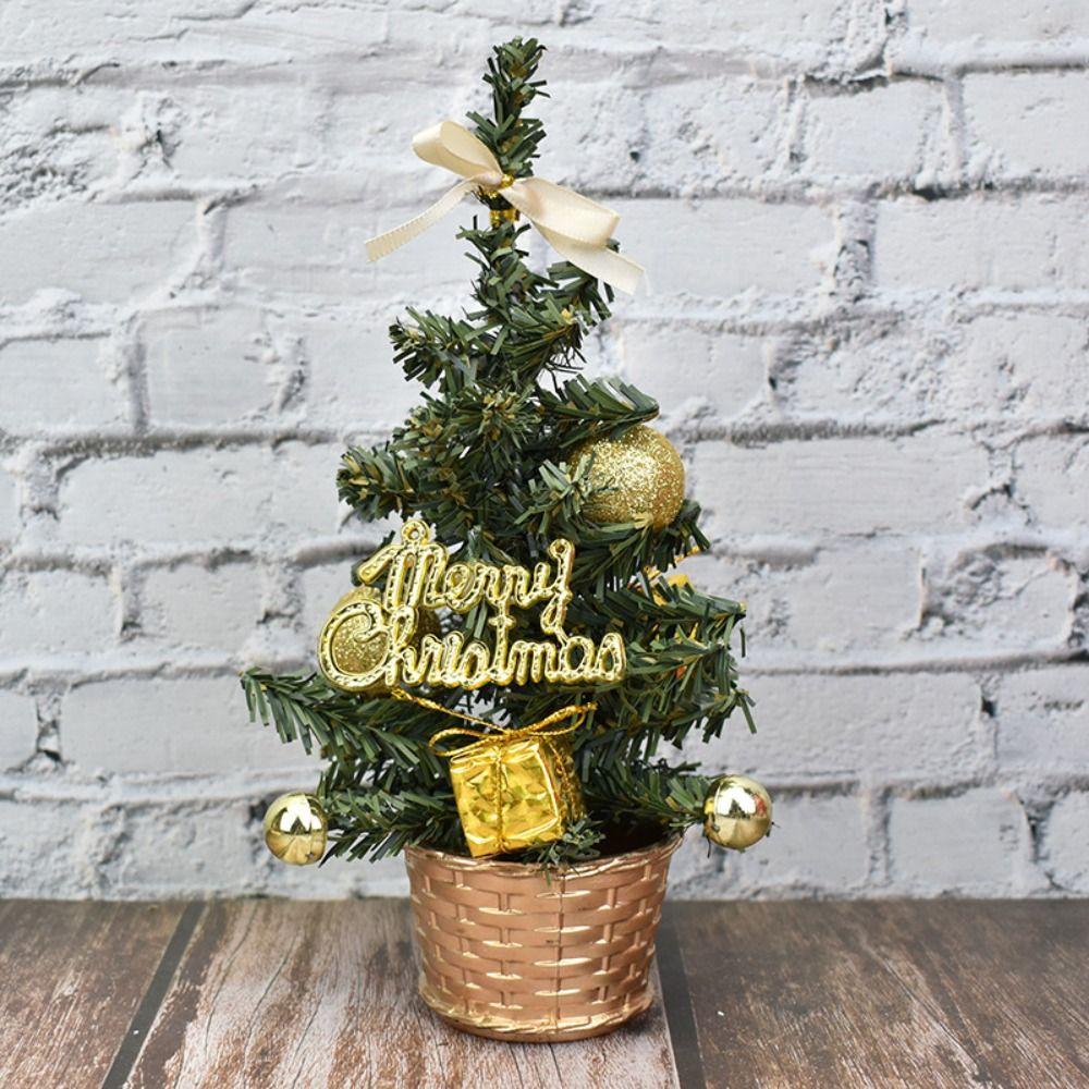 20/30cm Mini Christmas Tree Creative Artificial Christmas Tree  Children 20cm gold