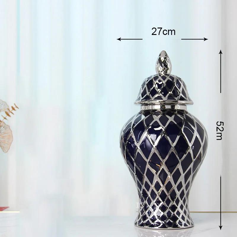 Large ceramic general jar home decoration vase ornaments porcelain vase tabletop decorations ceramic vase home decoration