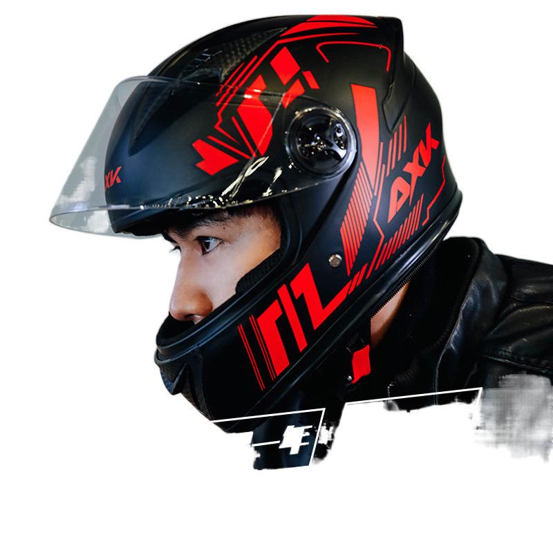 Certified Electric Motorcycle Helmet - Unisex Full Face, All-Season, Winter Warm, Safety Helmet