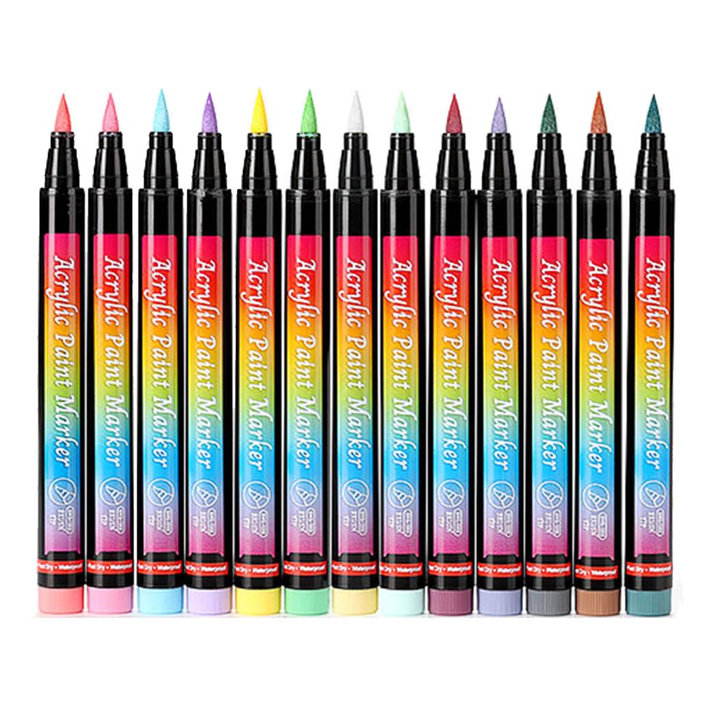 Pet Nail Polish Pens 12Colors Removeable and Safe Cat Nail Art Kitten Nail Polish Pens for Dogs Cats Pet Grooming Kits