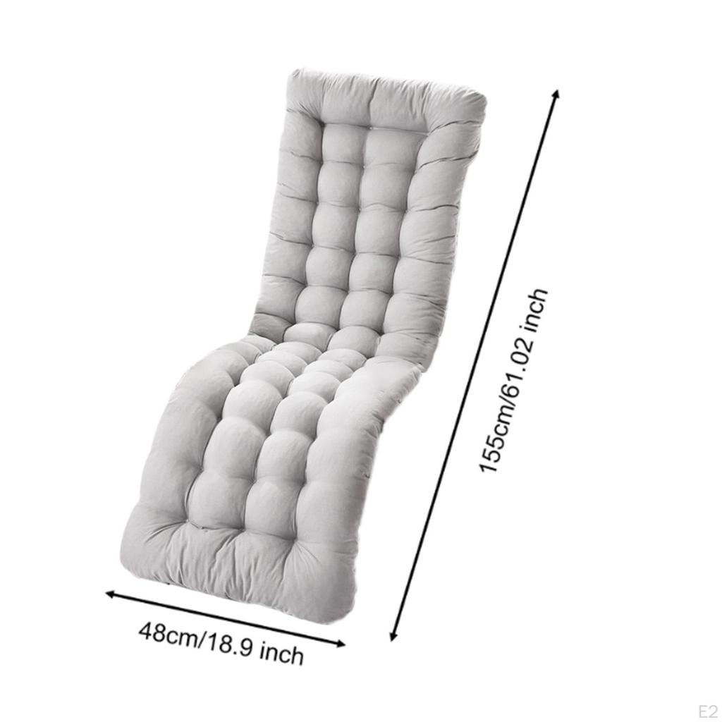 High Back Patio Chair Cushion Comfortable Recliner Pad Replacement