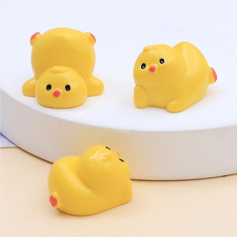 3D Cute Chick Resin Charms Creative Designs Chick Decorations For Cream Glues DIY Crafts Shoe Buckles Car Accessories
