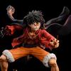 Cartoon Anime One Piece 18cm Ghost Island Monkey D. Luffy Double Heade Figures Battle Action Scene PVC Model Toys Birthday Gifts
