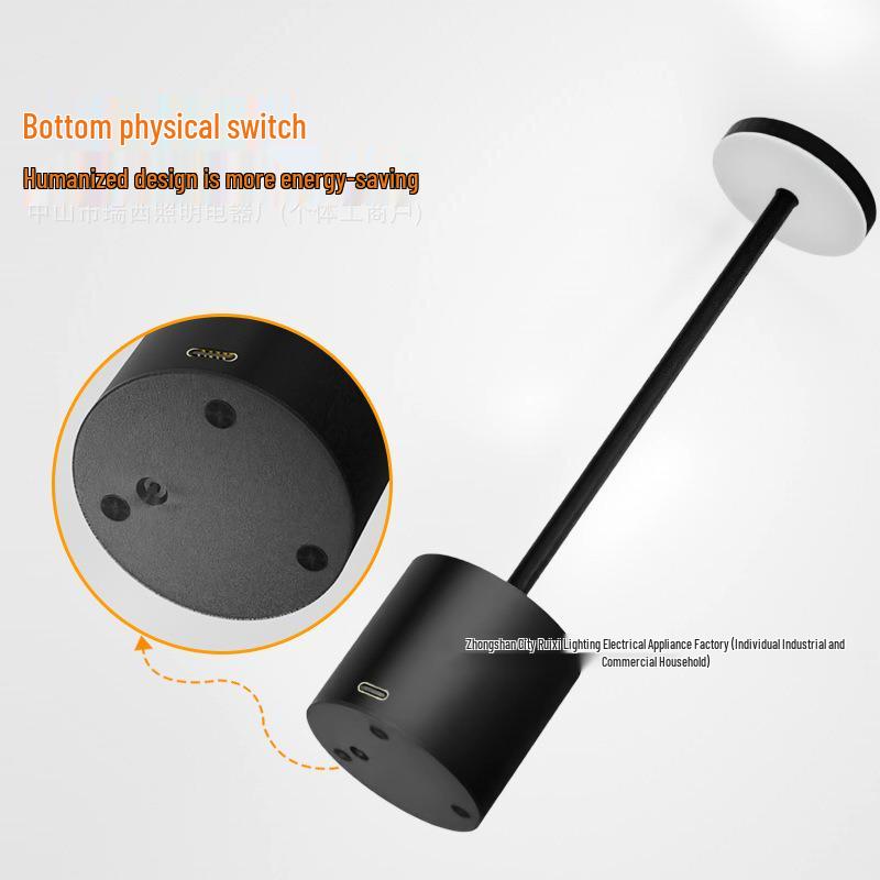 Rechargeable LED Touch Desk Lamp with Custom Acrylic Night Light