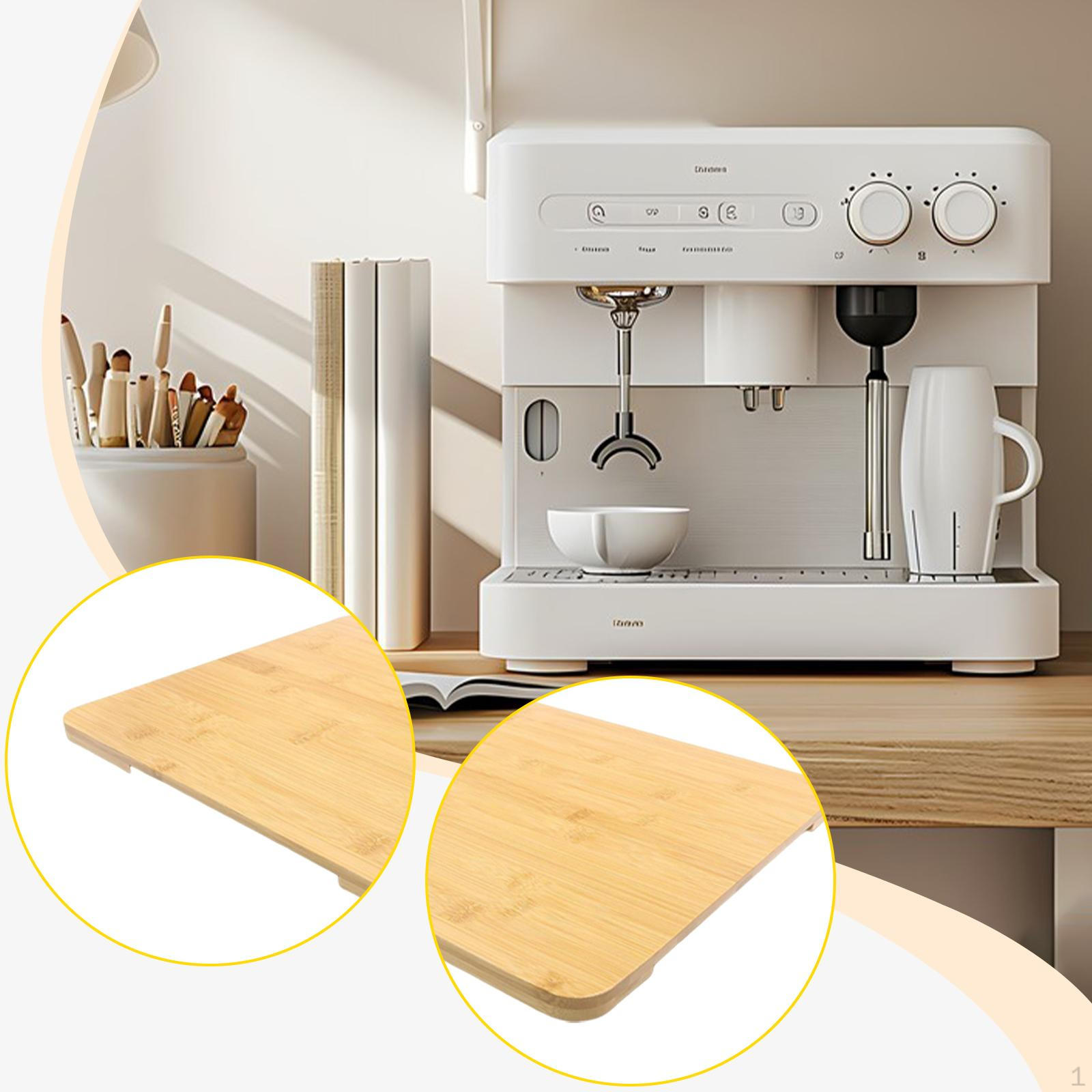 

, Выдвижной поднос для кофемашины, Деревянная подставка-слайдер для бытовой техники для рисоварки, Wood Color