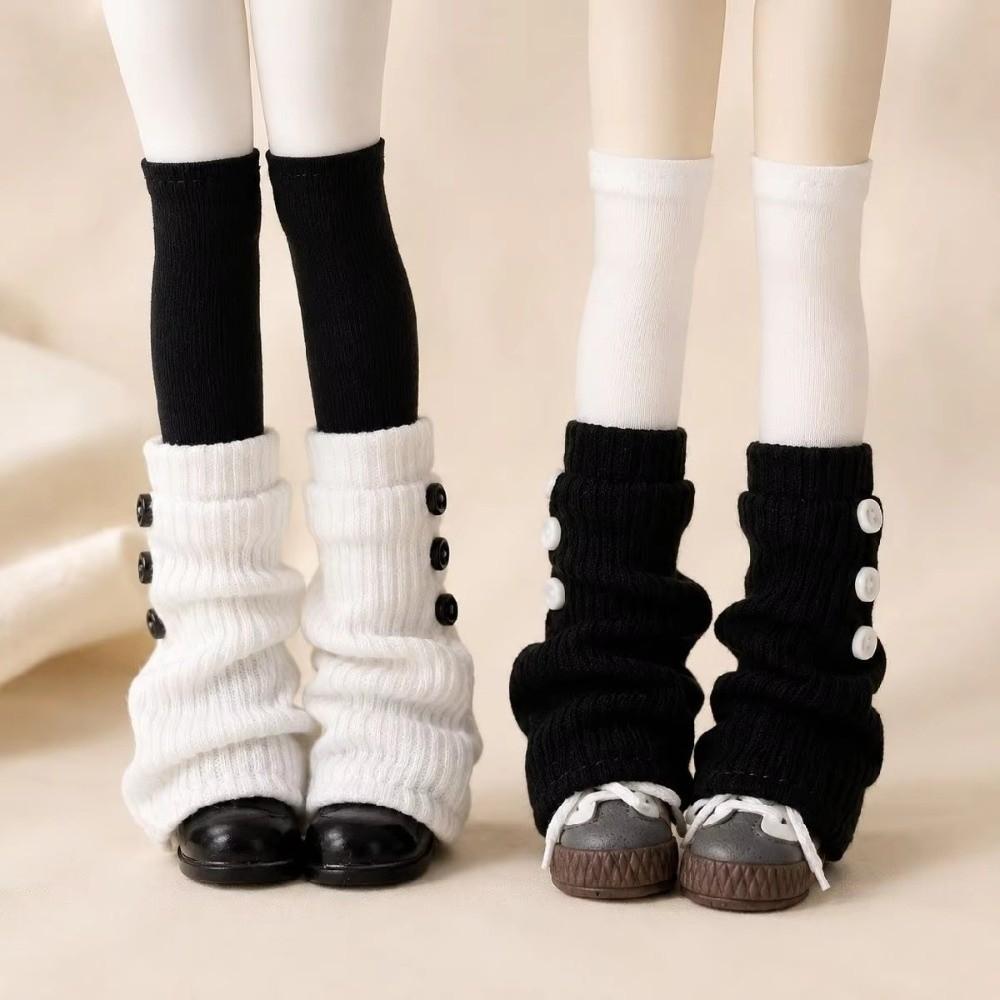 1Pair Knee High BJD Thigh Socks Doll Leg Warmers for OB22 OB24 Azone Blythe Doll For BJD Dolls