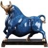 Resin Handicrafts Simulation Animal Sculpture Cattle Bull Golden Ox Decorative Figurines Home Decoration Accessories