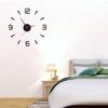 Frameless DIY Wall Clock Without Punching Wall Mechanism Night Light Arrows Decal Acrylic Wall Decoration Home Silent Clock