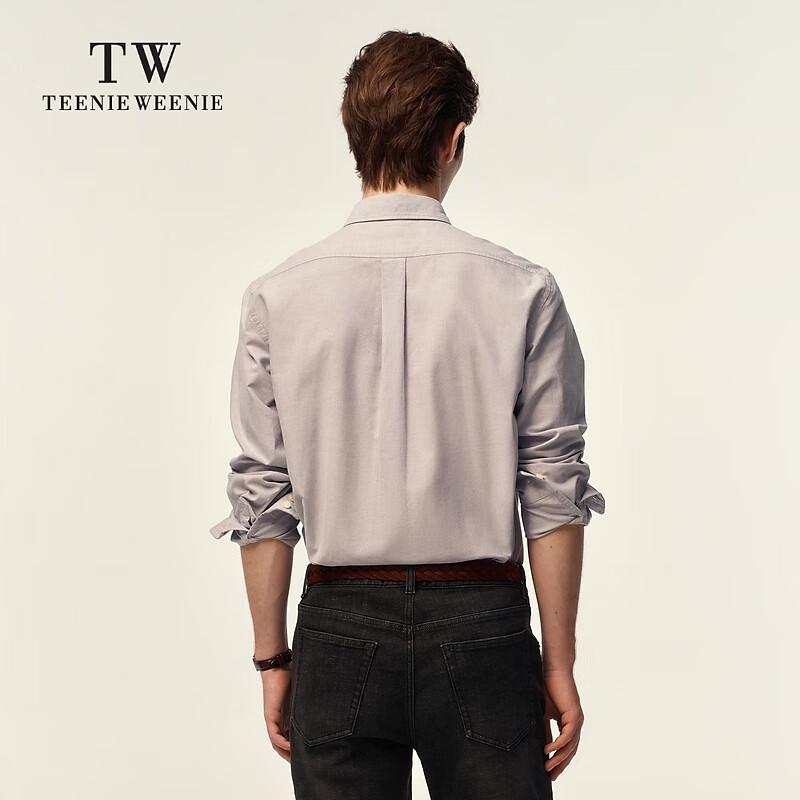Teenie Weenie Unisex Casual Long Sleeve Lapel Shirt