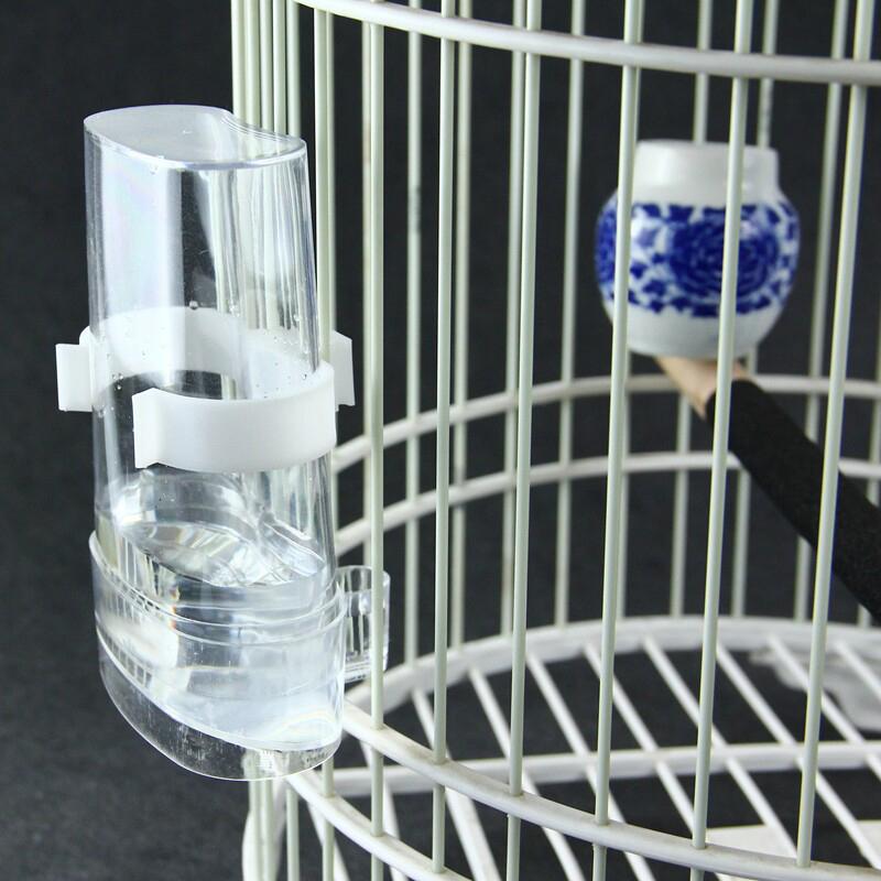 Automatic Bird Water Dispenser High Transparent Bird Cage Water Feeder for Budgie Small Bird Breeding Pet Supplies