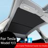 Solskydd för Tesla Model 3 Soltak Highland 2026 Modell Y 2020-26 Isduk Spänne Solskydd Glas Fram Bak Takfönster Tillbehör
