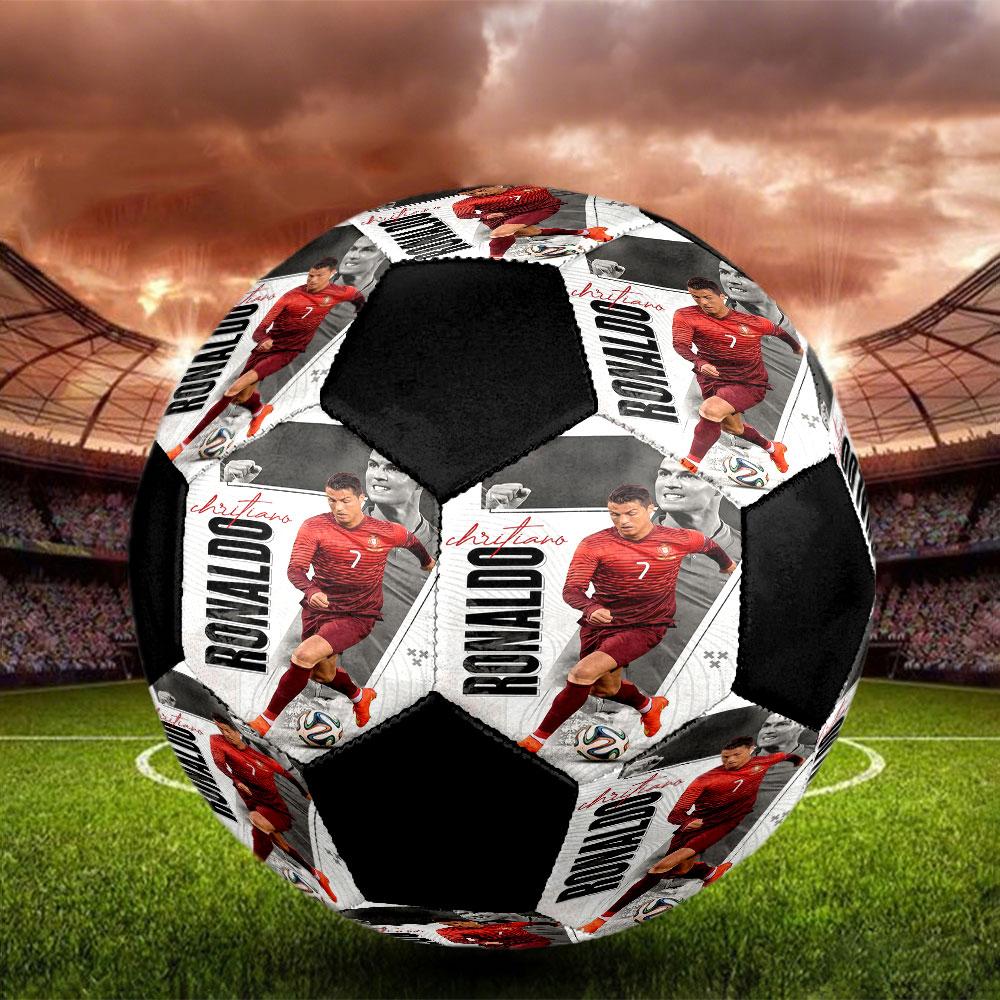 1pc Cristiano Ronaldo Soccer Ball Size 5 Indoor Soccer Ball Fashion Colorful Backyard Game - Great For Sports Fans Gift HE18