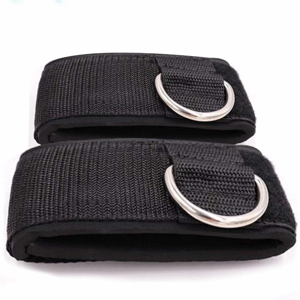 2pcs D Shape Buckle Ankle Support Brace Adjustable Ankle Cuffs Straps Durable Wrist Straps  Gym