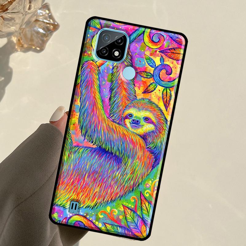Sloth For Realme 14 Pro Plus 10 11 12 13 GT 6 6T 5 GT7 Pro C61 C55 C53 C51 C21Y C25S C67 C75 Case
