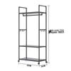 Elegant Multifunctional Coat Rack with Wheels - Japanese and Korean Style