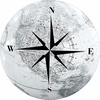 Compass Rose Globe Thick Tire Cover Black and White Map Spare Wheel Cover Durable Polyester for RV Camper