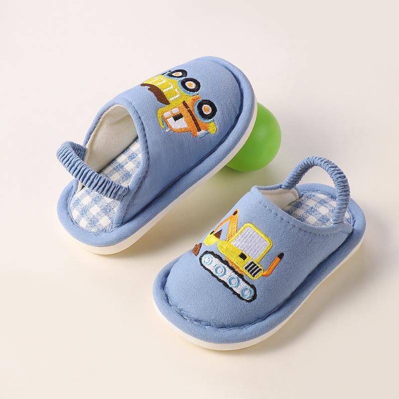 Unisex Cute Panda Slippers for Kids (1-5 Years), Anti-slip Elastic Band, Spring/Autumn