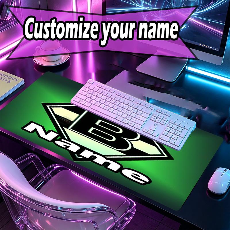 Custom Name Personalized Borussia Monchengladbach Pattern Mousepad, Laptop PC Desk Mat, Decorative Desk Mat for Home Keyboard Pad Gift