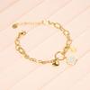 Cute, Fresh And Sweet, Diamond-Encrusted Flower Accessories, Bracelets, Fashionable Niche Personalized Jewelry, Color Retention And Versatility