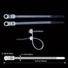 100pcs Creative Nylon Cable Ties with Screw Mounting Holes, Self-Locking Loop Strapping, DIY Office Cable Harness Organizer