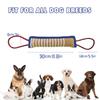 Interactive Dog Toy for Puppy Training Chew Pillow with Jute Rope Fetch Play Bite Resistant Chewing Supplies for Aggressive