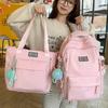 School Bag New High Value Fresh Sweet Candy Color Backpack Junior High School Students Lightweight Travel Backpack