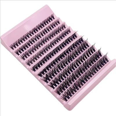 Individual Lashes 8-16mm 200pcs Cluster Lashes Natural Look Mixed Tray DIY Eyelash Extension Volume Lash Clusters Eyelashes Long