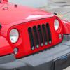 ABS Car Front Grille Decoration Ring Cover Stickers For Jeep Wrangler JK 2007-2017 Car Exterior Accessories