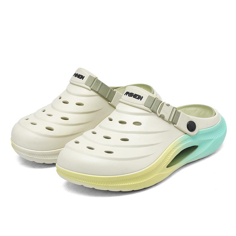 

Летние тапочки мужские сандалии на платформе пляжные уличные повседневные нескользящие мужские сандалии 45 бежевый/зелёный