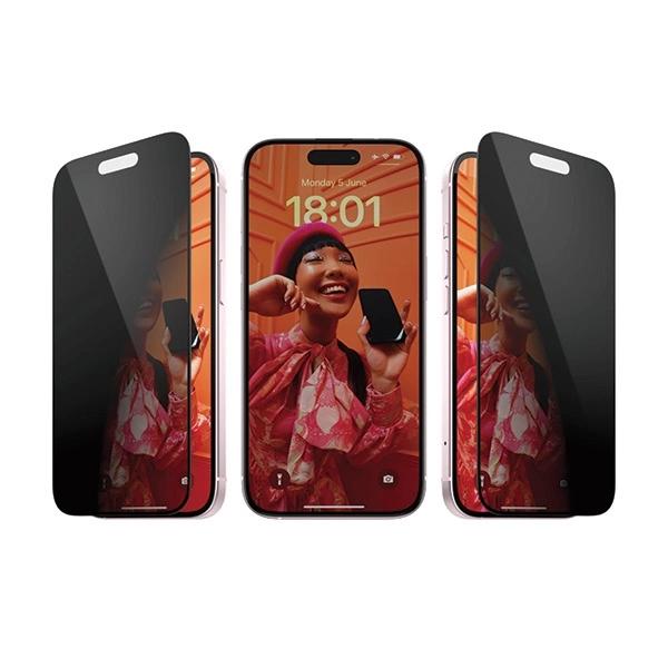 Zestaw Panzerglass Privacy Bundle 3In1 Etui Przezroczyste + Szkło Prywatyzujące + Osłona Aparatu Do Iphone 15 Plus