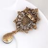 Women's Luxury Rhinestone Alloy Brooch Pin Large Waterdrop Pendent Party Jewelry