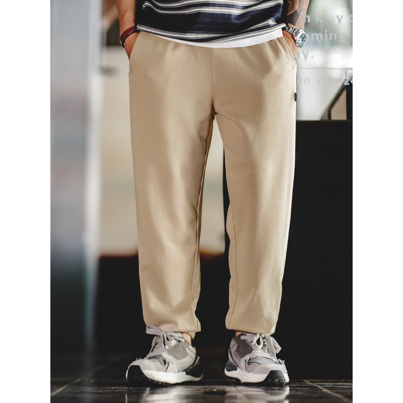 Madden Casual Highlight Sweatpants Khaki Loose Cargo