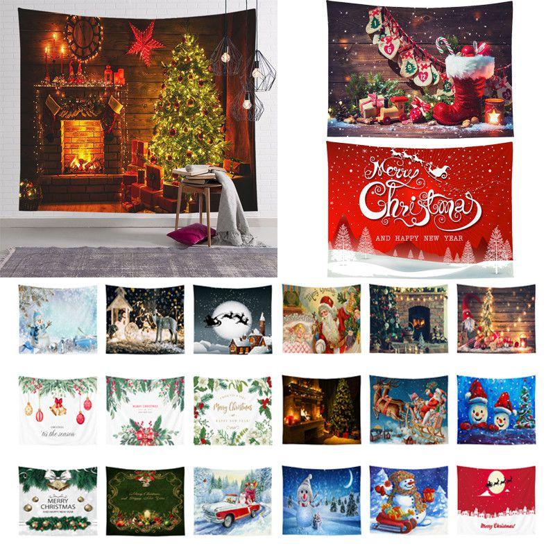 Wall Tapestry Christmas Hanging Cloth Background Xmas Home Decoration Tapestry