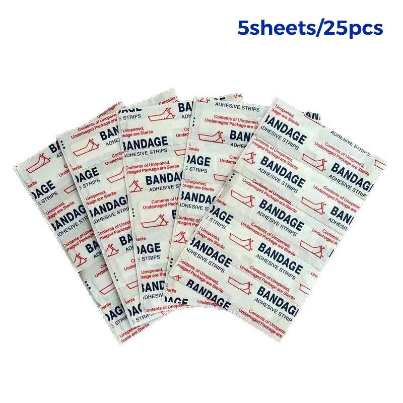 25/50Pcs Adhesive Strip Suture Bandages Butterfly Closure Bandage Strips For Closing Skin Wounds With Non-Stick Pad