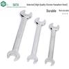 SATA Double-Headed Open-End Spanner Set: 8/10/12/14/17/19/22mm Fixed Forked Wrench