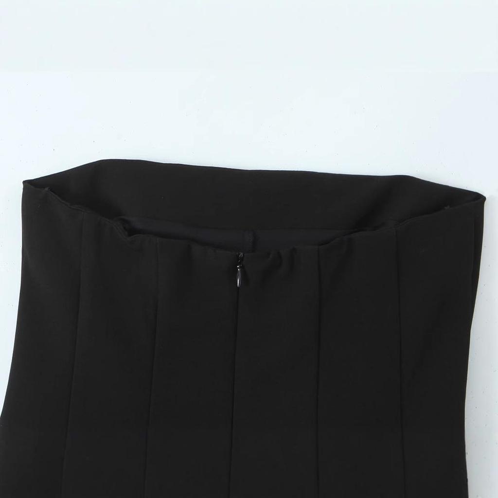Spring 2025 Women's European & American Style Slim Wave Dress