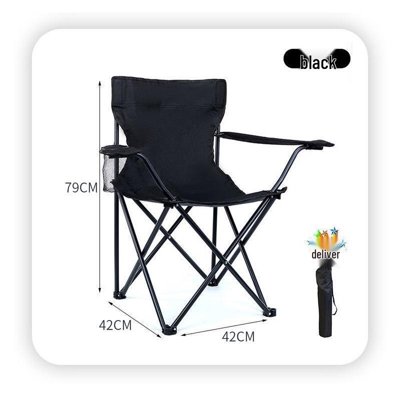 Fauteuil de camping pliant portable d'extérieur