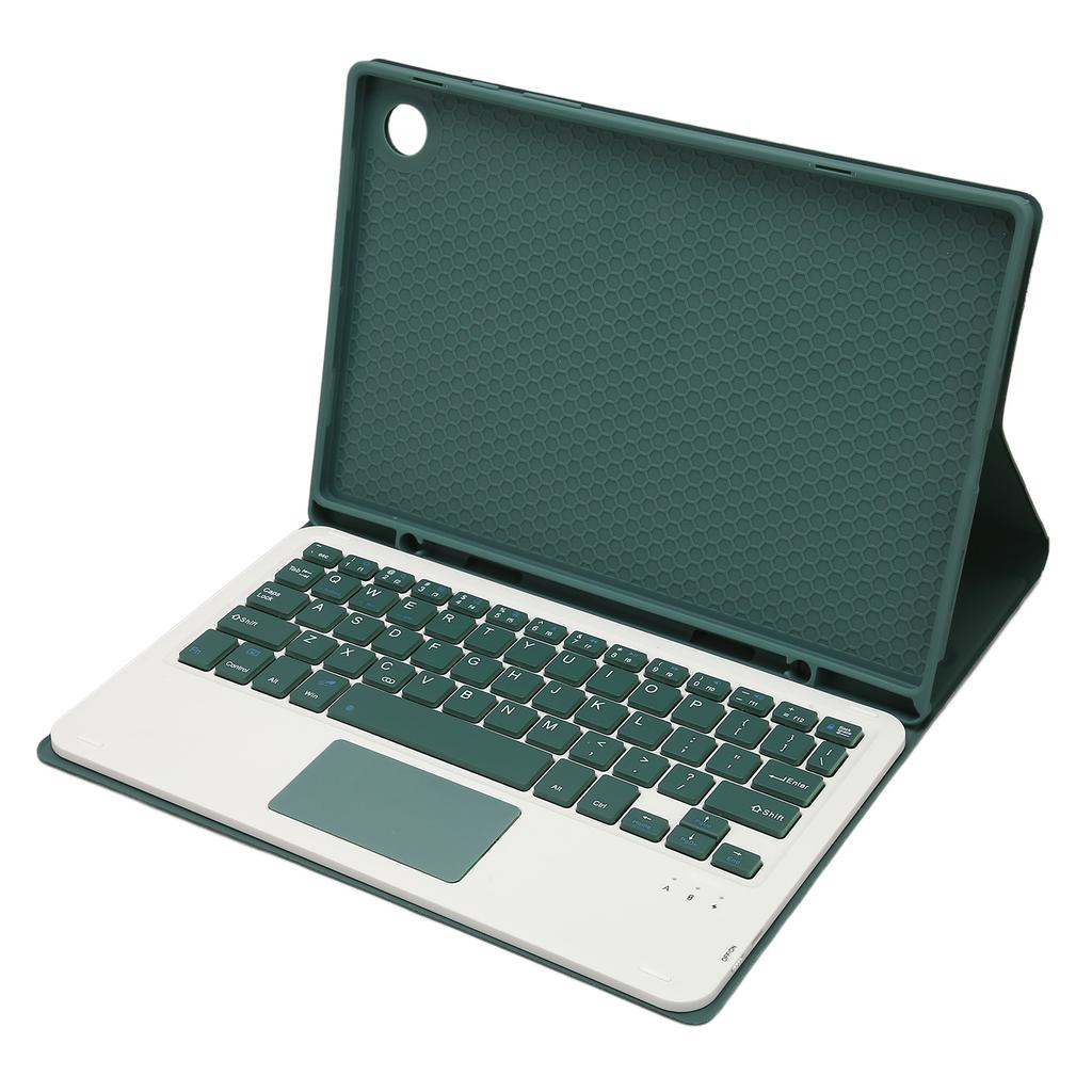 Tablet Keyboard Case for Galaxy Tab A8 10.5in 2022 Detachable Wireless Bluetooth Tablet Keyboard TPU Case Dark Green