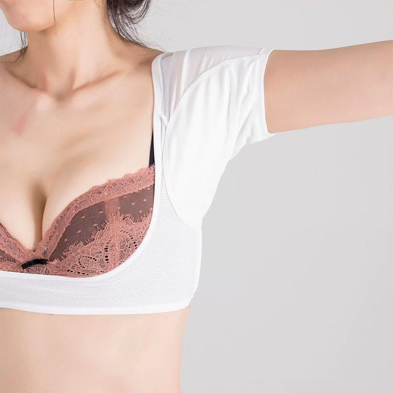 T-shirt Shape Sweat Pads Washable Armpit Sweat Pads Reusable Underarm Perfume Absorbent Guards Shield Deodorant For Women Girls