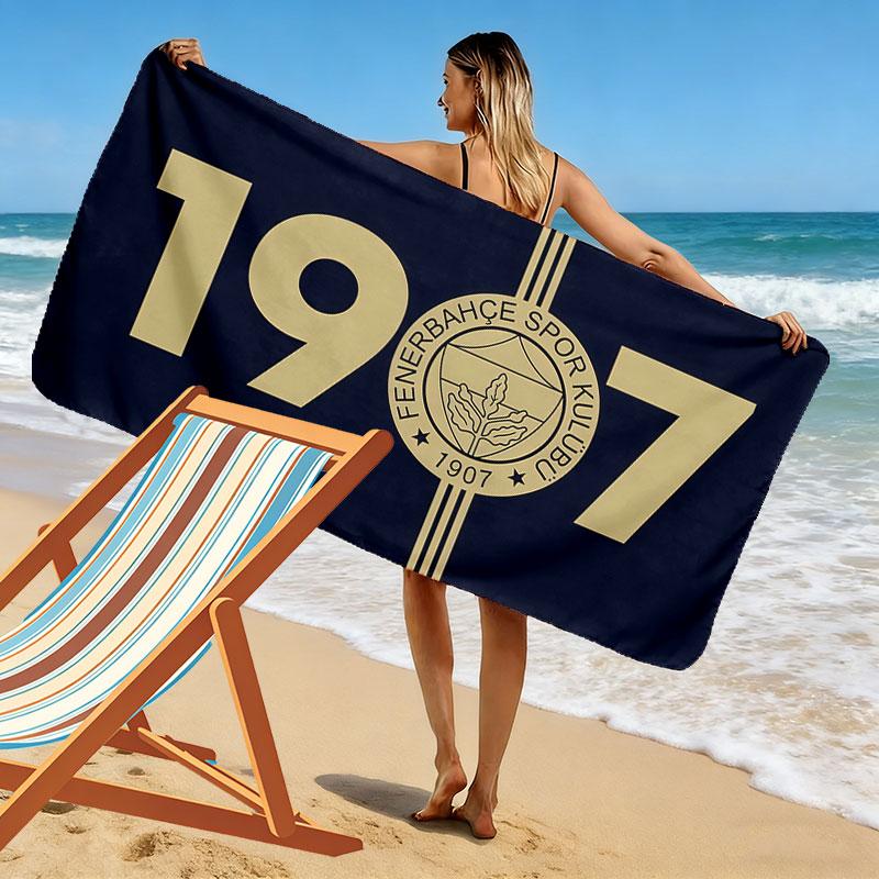 Fenerbahce SK Print Strandlaken, Groot Zacht Sneldrogend Handdoek voor Strand Camping Zwemmen