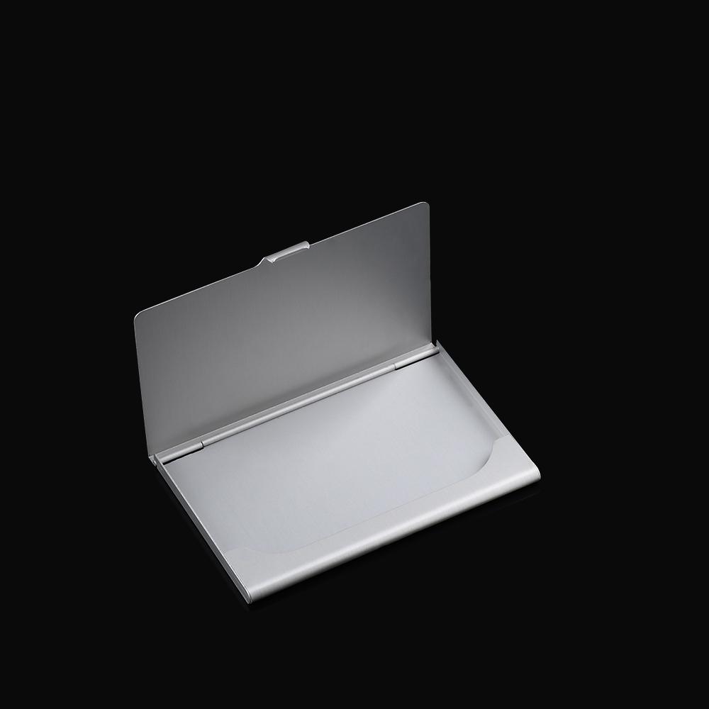 Hot Selling Aluminum ID Box Stainless Silver Business Namecard Clip Waterproof Card Case