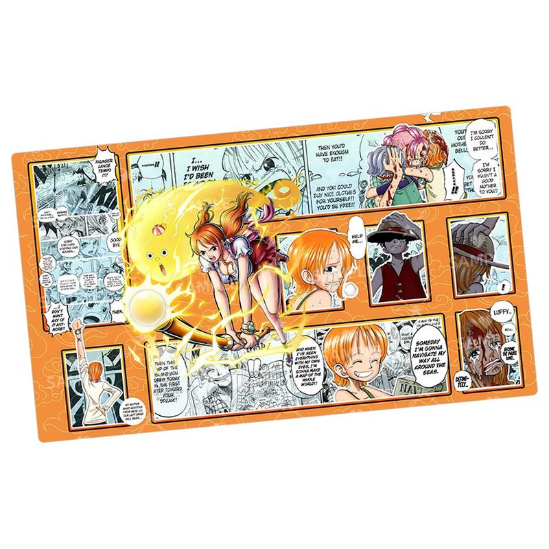 Anime One Piece OPCG Dedicated GAME Accessories DIY Card PlayMat Comic Series Nami Perona Buggy Collection Gift Toys